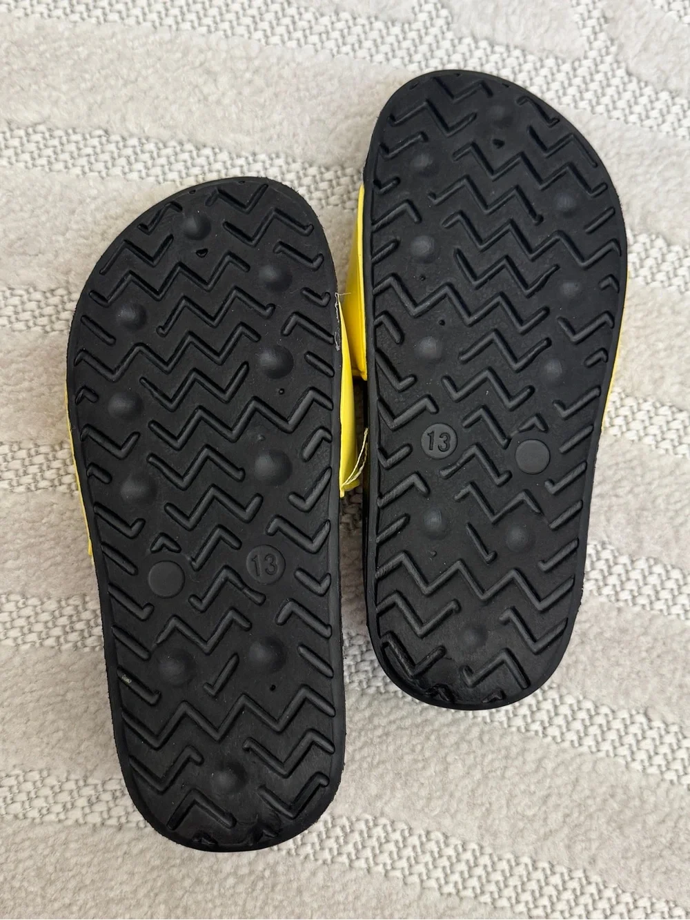 Gymboree Yellow Bee Slide Sandals with Flower Graphic